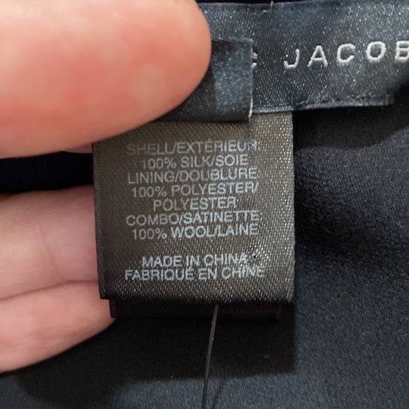 {Marc By Marc Jacobs} Silk Wool Runway Dress | black sz 8 - Picture 12 of 13